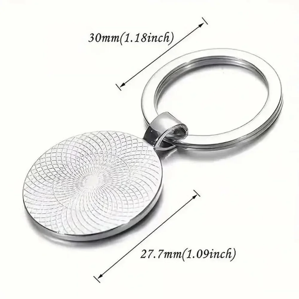 Stainless Steel Purple Christmas Snowman Keyring Keychain Accessory